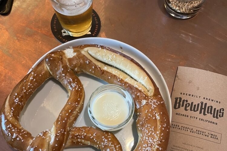 Pretzel at Brew Haus, Nevada City, CA